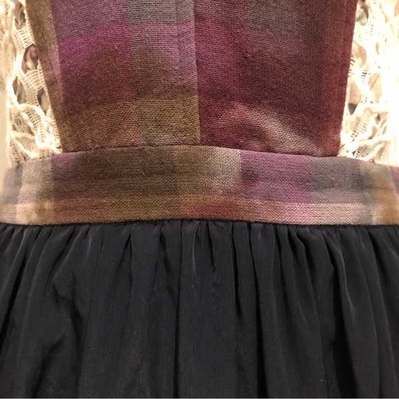 RACHEL Rachel Roy tie-dye bustier top adjustable straps navy blue skirt EUC SZ 4 - Picture 4 of 10